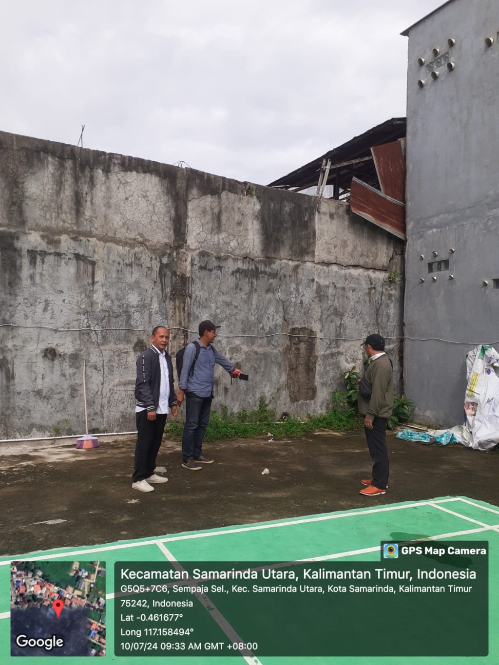 Monitoring lapangan kegiatan probebaya bidang sarana dan prasarana (fisik) di wilayah kelurahan sempaja selatan RT. 002