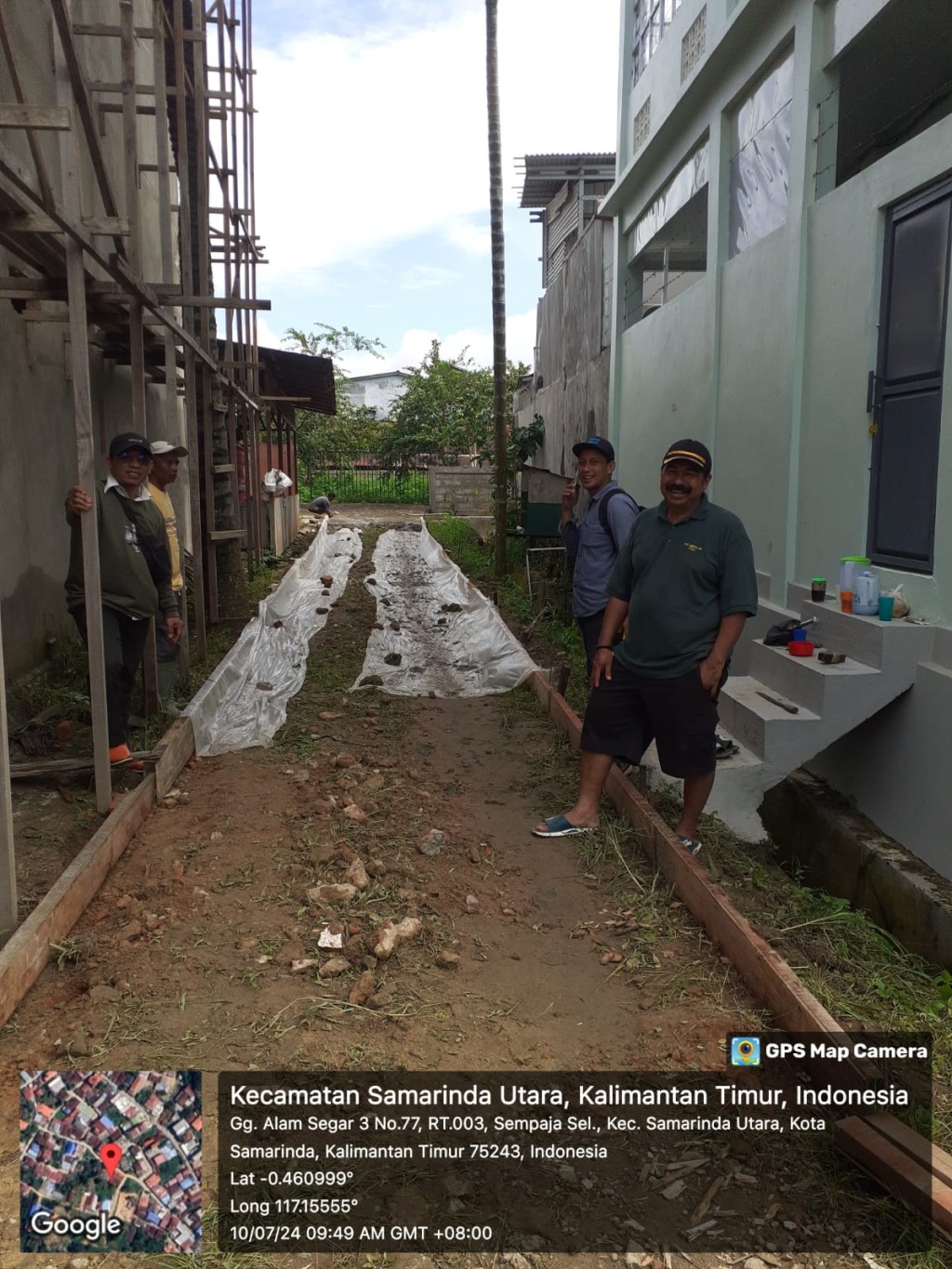 Monitoring lapangan kegiatan probebaya bidang sarana dan prasarana (fisik) di wilayah kelurahan sempaja selatan RT.001