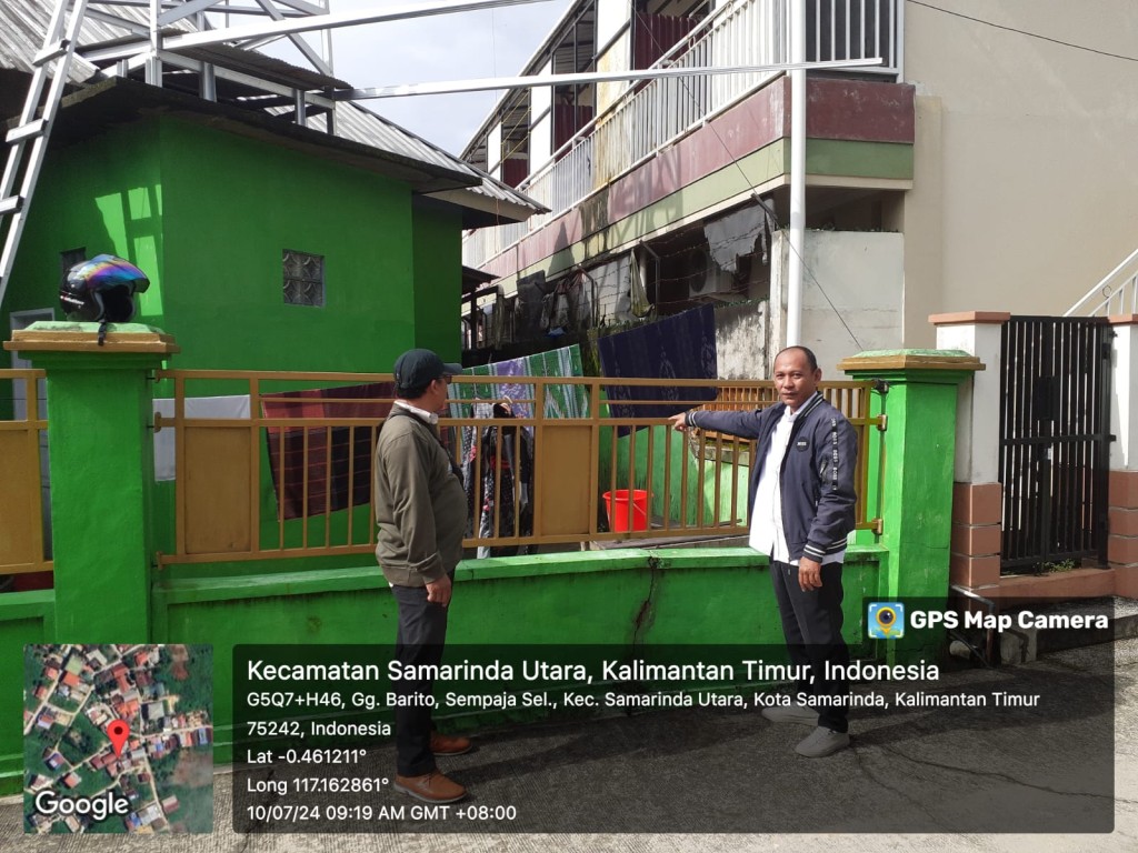Monitoring lapangan kegiatan probebaya bidang sarana dan prasarana(fisik) di wilayah kelurahan sempaja selatan RT. 001
