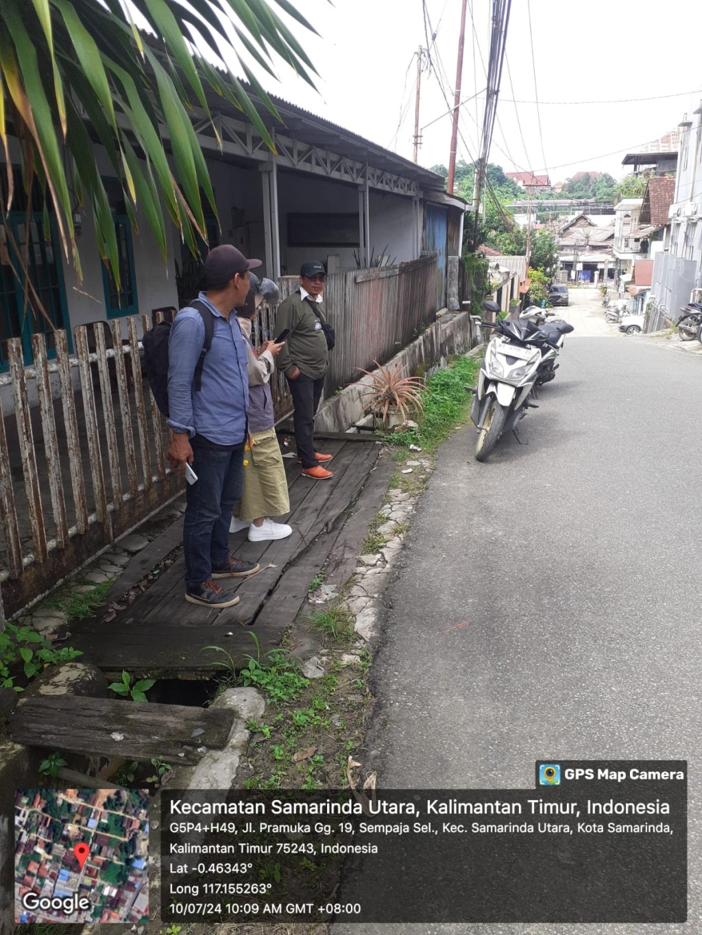 Monitoring lapangan kegiatan probebaya bidang sarana dan prasarana (fisik) diwilayah kelurahan sempaja selatan RT. 005