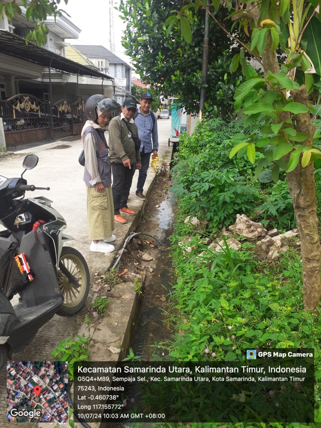 Monitoring lapangan kegiatan probebaya bidang sarana dan prasarana(fisik) di wilayah kelurahan sempaja selatan RT. 04