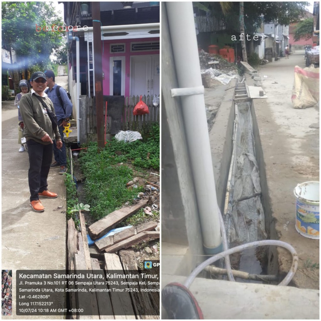 Monitoring kegiatan lapangan probebaya bidang sarana dan prasarana (fisik) di wilayah kelurahan sempaja selatan RT. 006