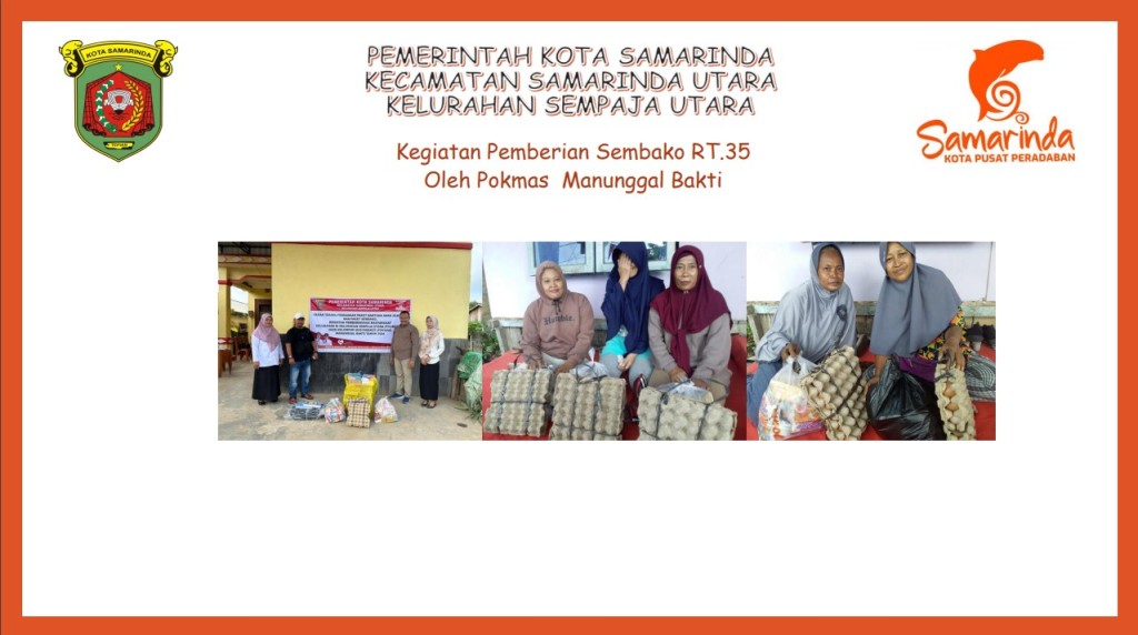 Kegiatan Pemberian Sembako RT.35