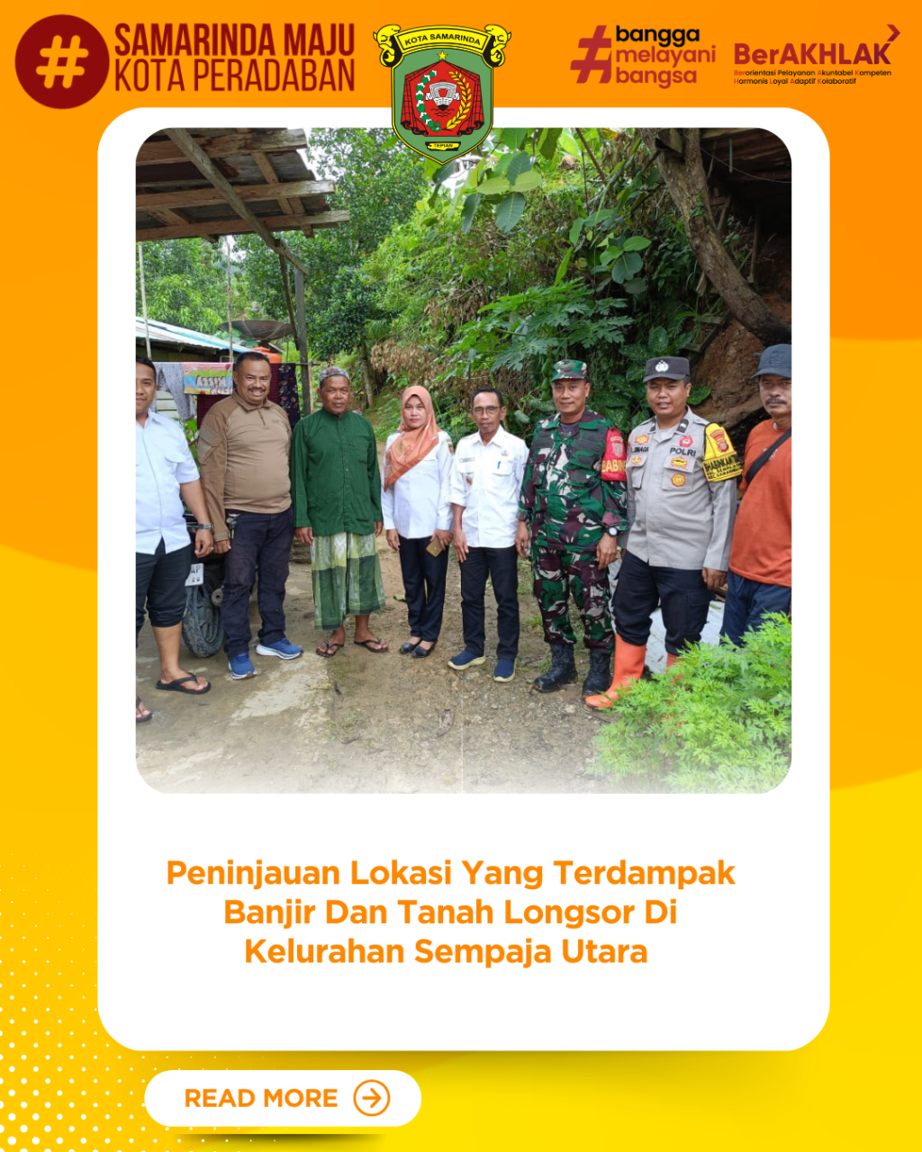 [PENINJAUAN LOKASI TERDAMPAK TANAH LONGSOR]