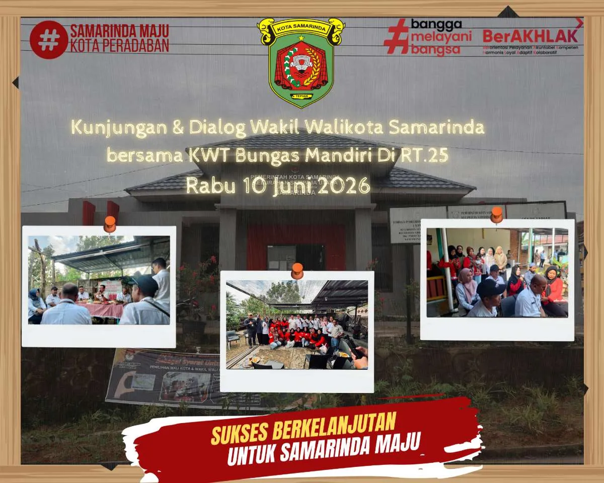 Kunjungan & Dialog Wakil Walikota Samarinda bersama KWT Bungas Mandiri