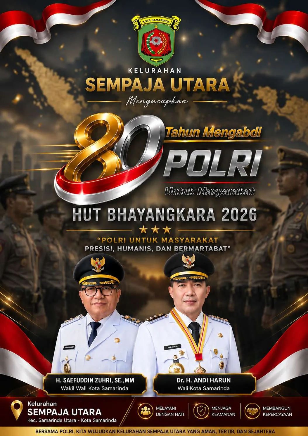 Selamat Hari Bhayangkara ke-80 untuk POLRI