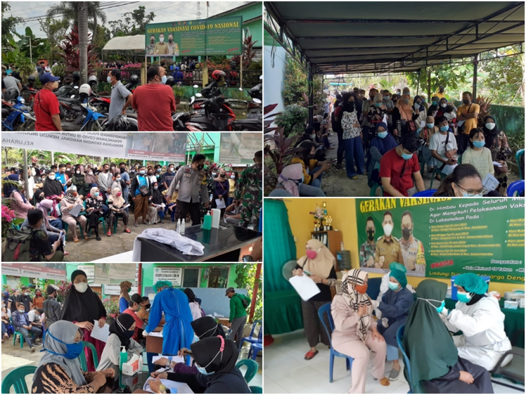 Gerakan Vaksinasi Covid 19 Nasional di Kleurahan Sengkotek