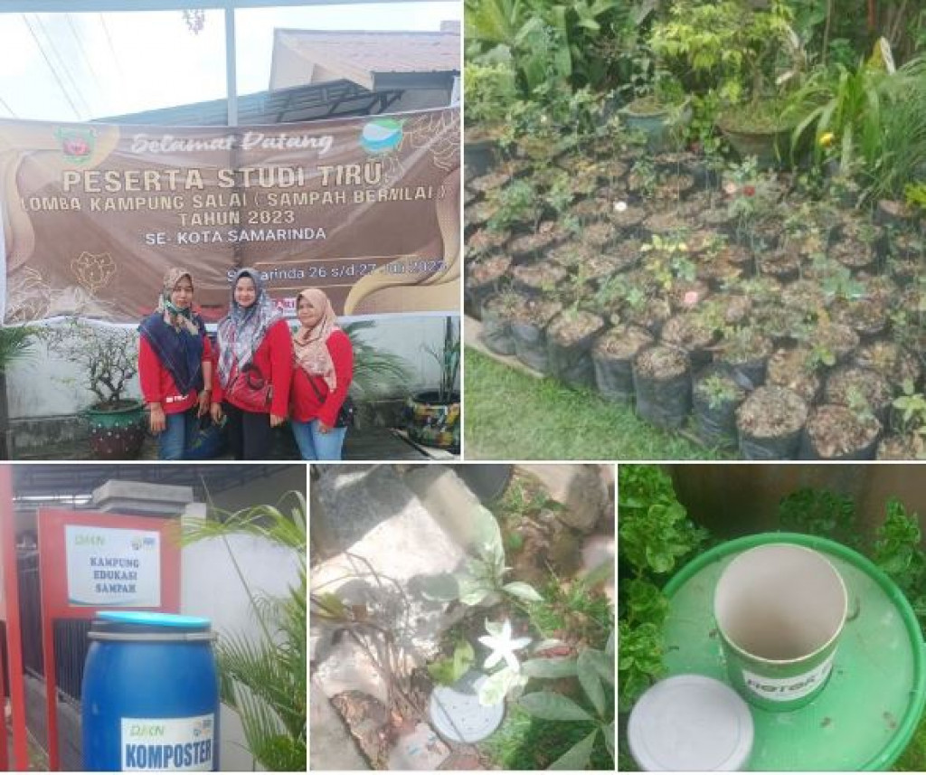 Ketua dan Anggota Bank Sampah Tulip RT 09 Menghadiri Kegiatan Pendampingan Studi Tiru Lomba Kampung Salai Tahun 2023