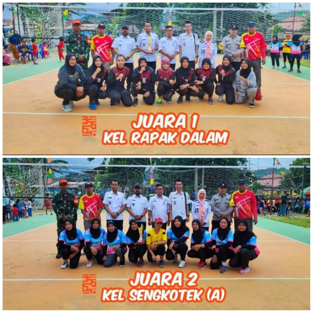 Turnamen Bola Voly Putri Loji Cup Antar Kelurahan Sekecamatan Loa Janan Ilir di Lapangan Voly Mahulu Sejahtera