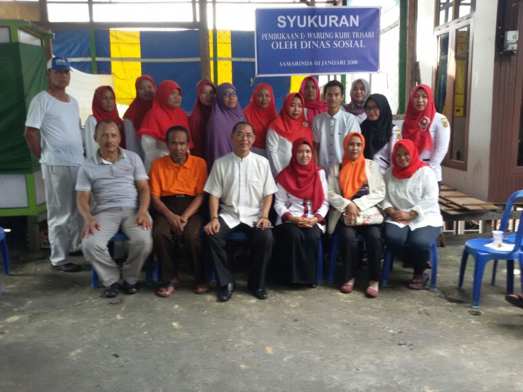 Peresmian Pembukaan E-Warung Kube Trisari oleh Dinas Sosial dan Kelurahan Sidodadi