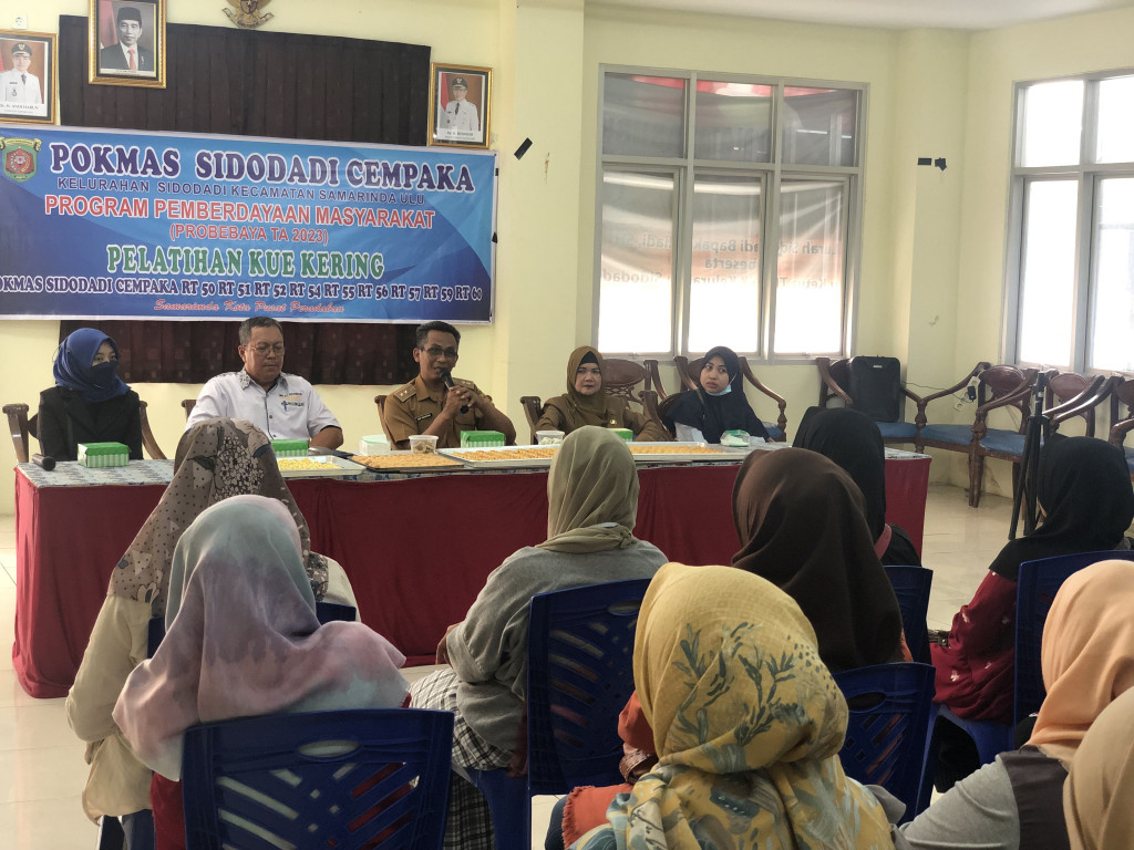 Pelatihan Kue Kering oleh Pokmas Sidodadi Bersatu Resmi Usai dan Ditutup oleh Lurah Sidodadi