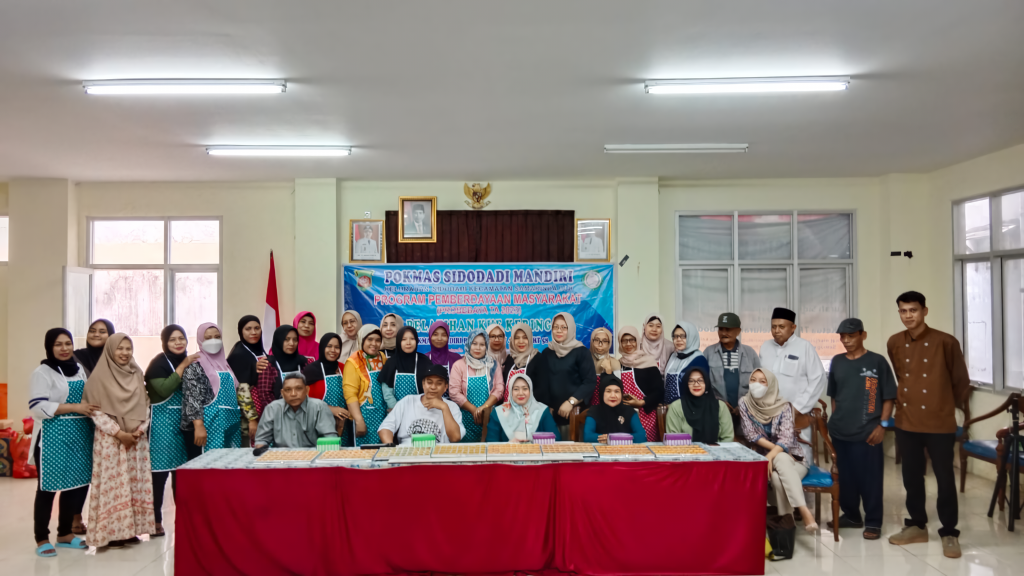 Pokmas Sidodadi Mandiri Rampungkan Pelatihan Kue Kering dan Ditutup oleh Wakil Lurah Sidodadi
