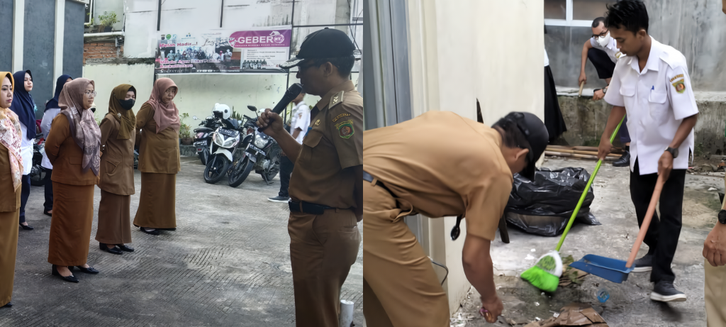 Sebelum Memulai Aktivitas, Kelurahan Sidodadi Melaksanakan Apel Pagi dan Kerja Bakti di Lingkungan Kelurahan