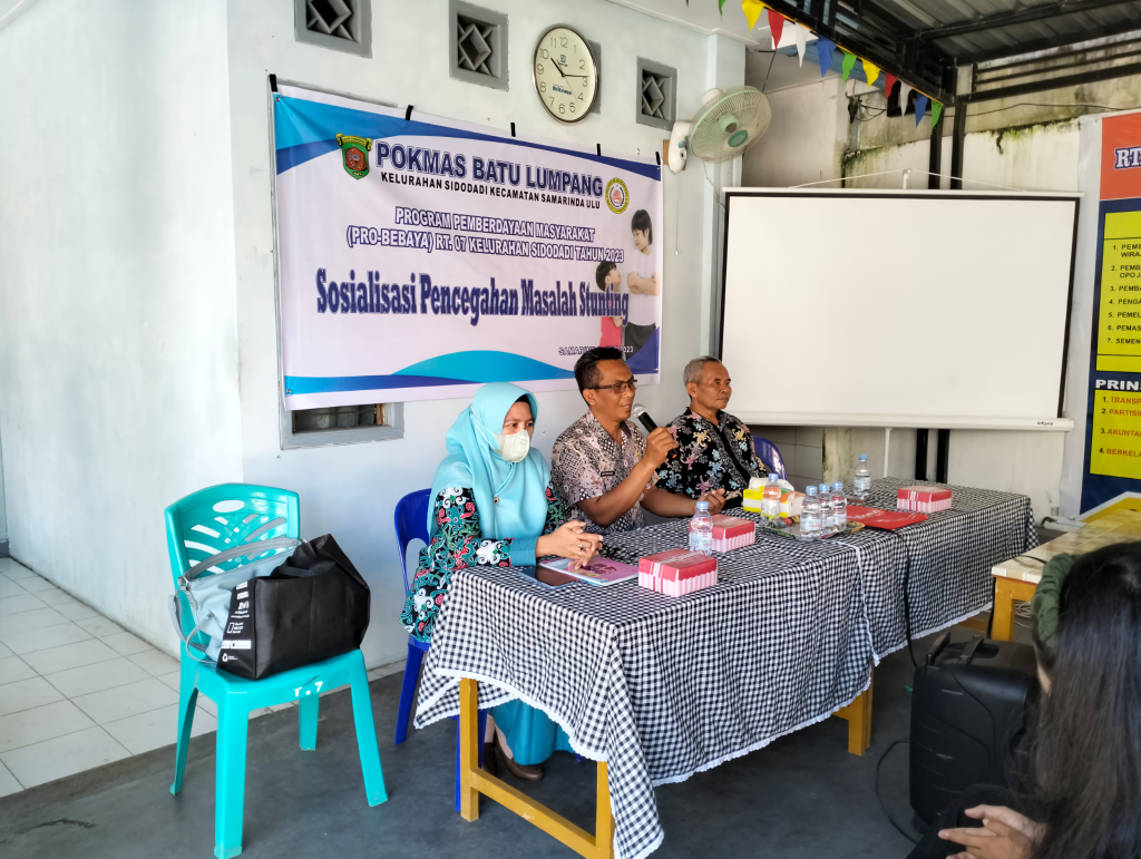 Pelaksanaan Probebaya 2023, Pokmas Batu Lumpang Adakan Sosialisasi Pencegahan Stunting