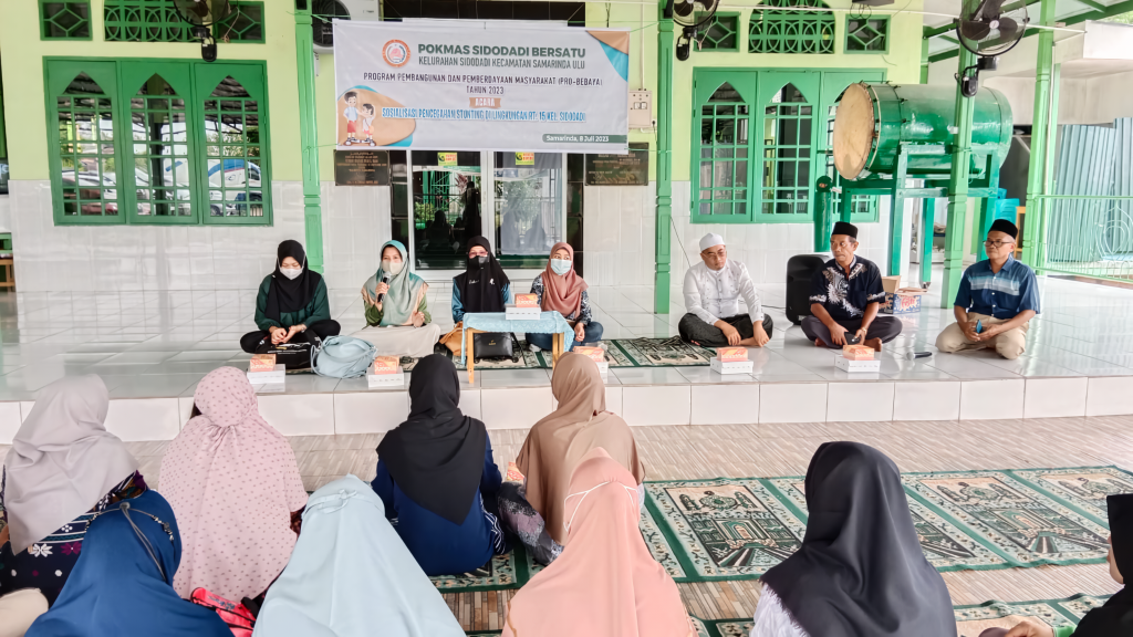 Sosialisasi Pencegahan Stunting di Lingkungan RT 15 oleh Pokmas Sidodadi Bersatu