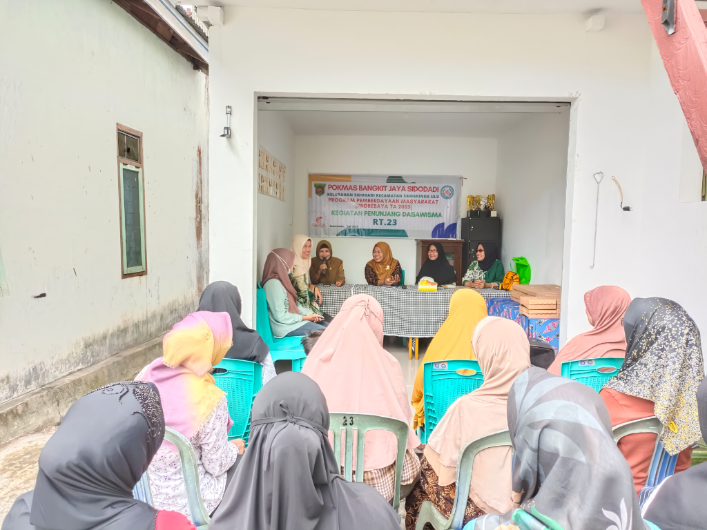 Kegiatan Penunjang Dasawisma RT 23 Kelurahan Sidodadi oleh Pokmas Bangkit Jaya Sidodadi