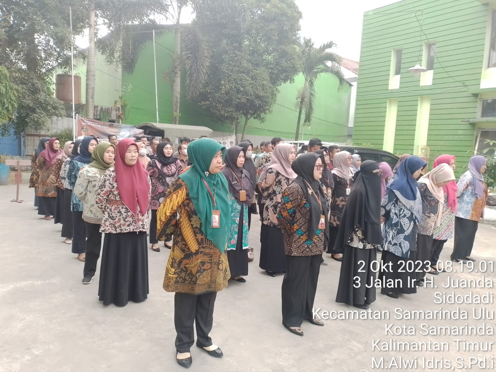 Kegiatan Apel di Kecamatan Samarinda Ulu Dalam Rangka Purna Tugas Sekretaris Kecamatan