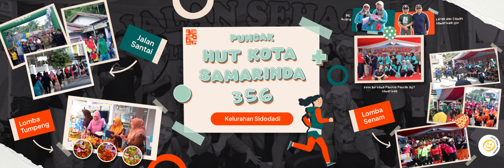 Selebrasi HUT Kota Samarinda ke-356, Dilaksanakan Kegiatan Jalan Santai di Kelurahan Sidodadi