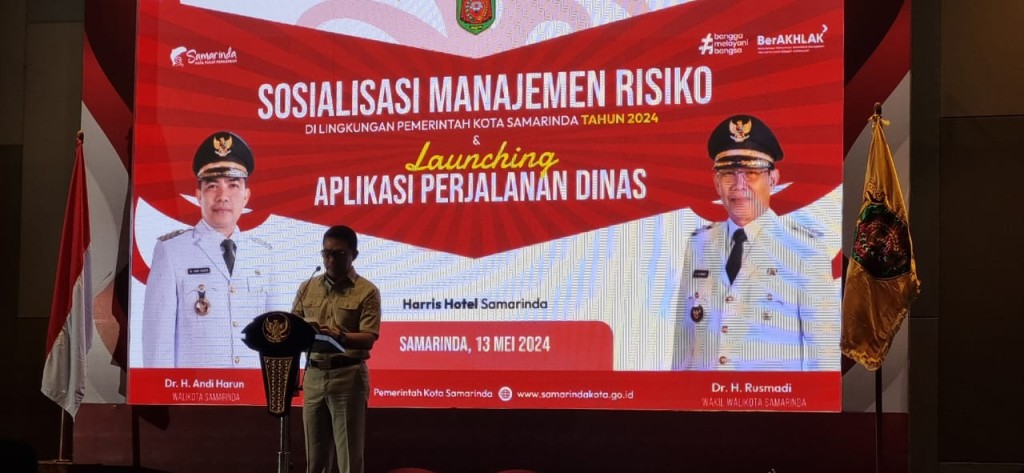 Sosialisasi Manajemen Resiko di Permerintahan Kota Samarinda dan Lounching Aplikasi Perjalanan Dinas