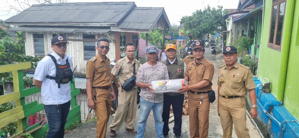 Santunan bantuan dari Pemerintah Kota Melalui Badan Penangulangan Bencana Daerah Kota Samarinda