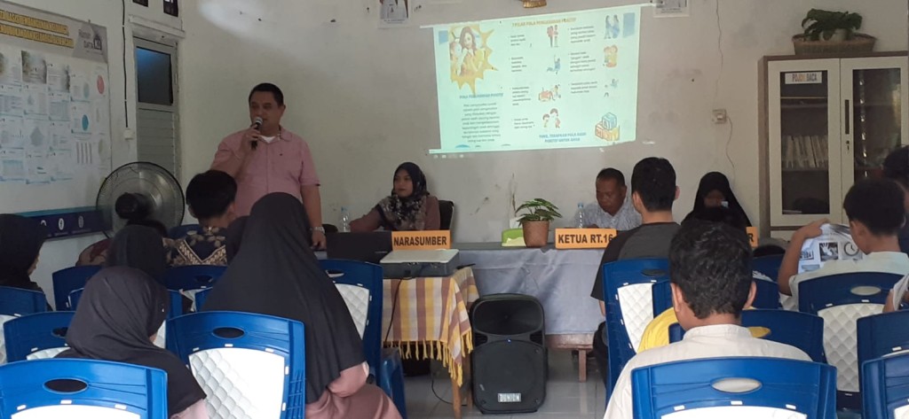 Pelaksanaan sosialisasi perlindungan anak dari kekerasan hari Minggu tgl 28 Juli 2024, di Balai Pertemuan RT.16 kelurahan Sidodadi