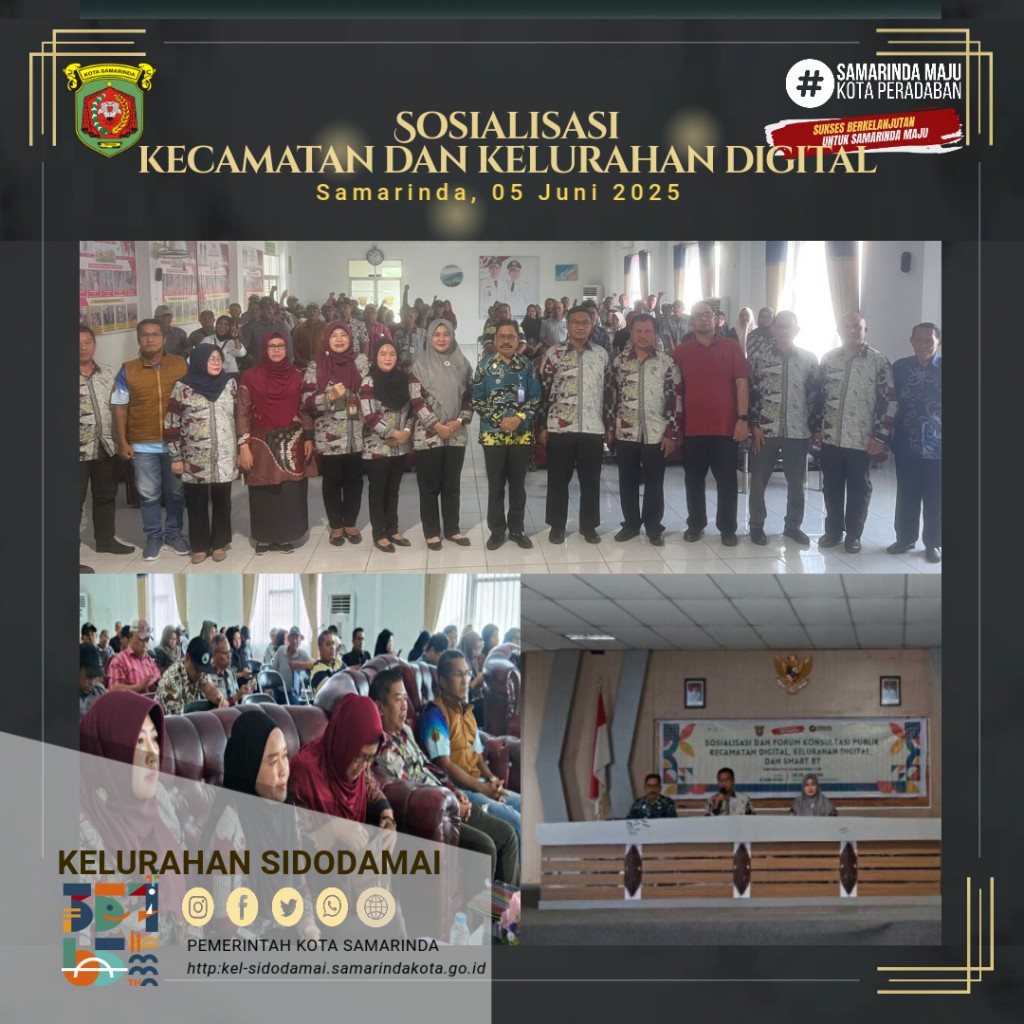 Sosialisasi Kecamatan dan Kelurahan Digital serta Smart RT di Samarinda Ilir Dorong Percepatan Transformasi Layanan Publik