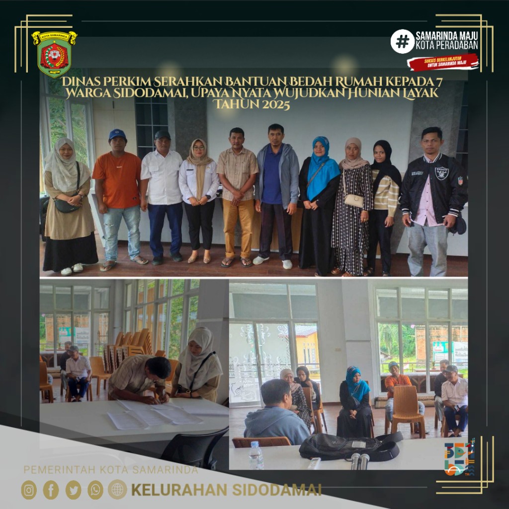 Dinas Perkim Serahkan Bantuan Bedah Rumah kepada 7 Warga Sidodamai, Upaya Nyata Wujudkan Hunian Layak Tahun 2025
