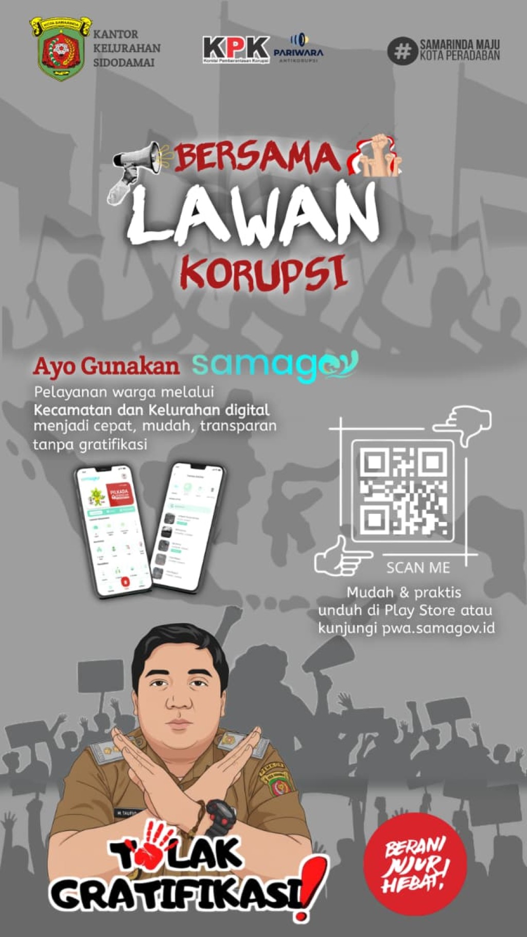 Kelurahan Sidodamai Teguhkan Komitmen Anti Korupsi dan Gratifikasi Lewat Aplikasi Samagov