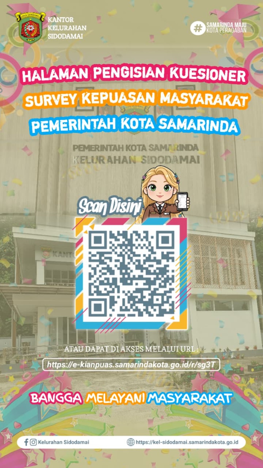 Kelurahan Sidodamai Laksanakan Survei Kepuasan Masyarakat Lewat Barcode