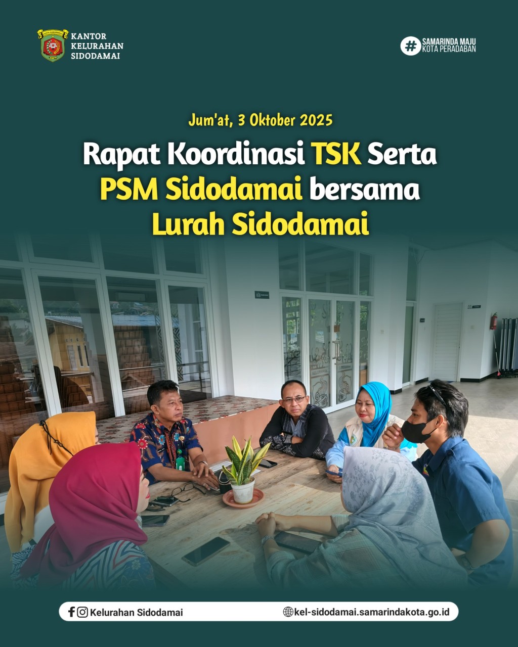 Rakor TSK & PSM Kelurahan Sidodamai: Perkuat Sinergi untuk Pelayanan Sosial yang Lebih Baik
