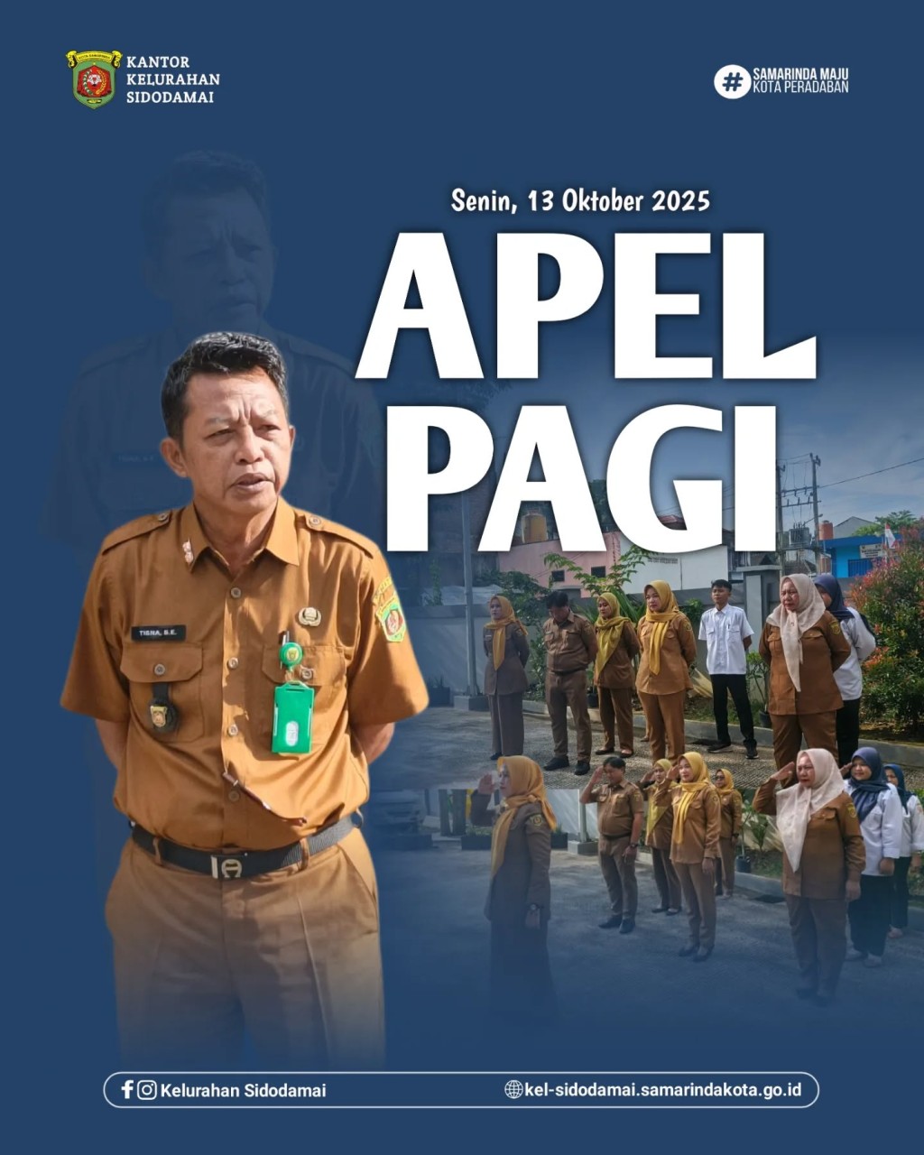 ✨ SEMANGAT SENIN PENUH DISIPLIN! APEL PAGI RUTIN KELURAHAN SIDODAMAI JADI MOMEN PENYEMANGAT PEKAN 💪