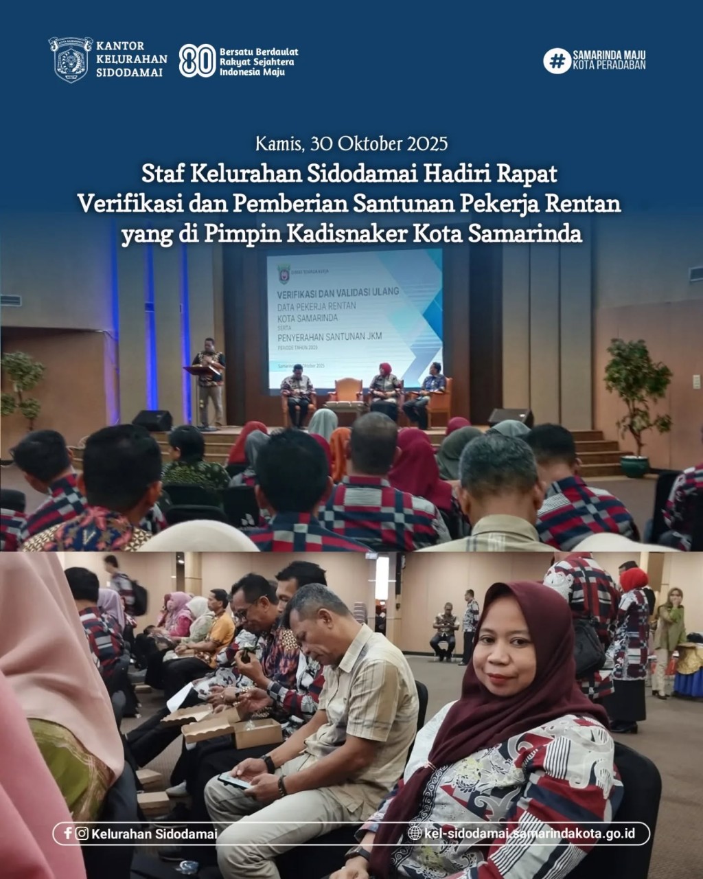 Dukungan Penuh untuk Pekerja Rentan: Staf Kelurahan Sidodamai Hadiri Rapat Verifikasi & Santunan di Bankaltimtara! 🤝