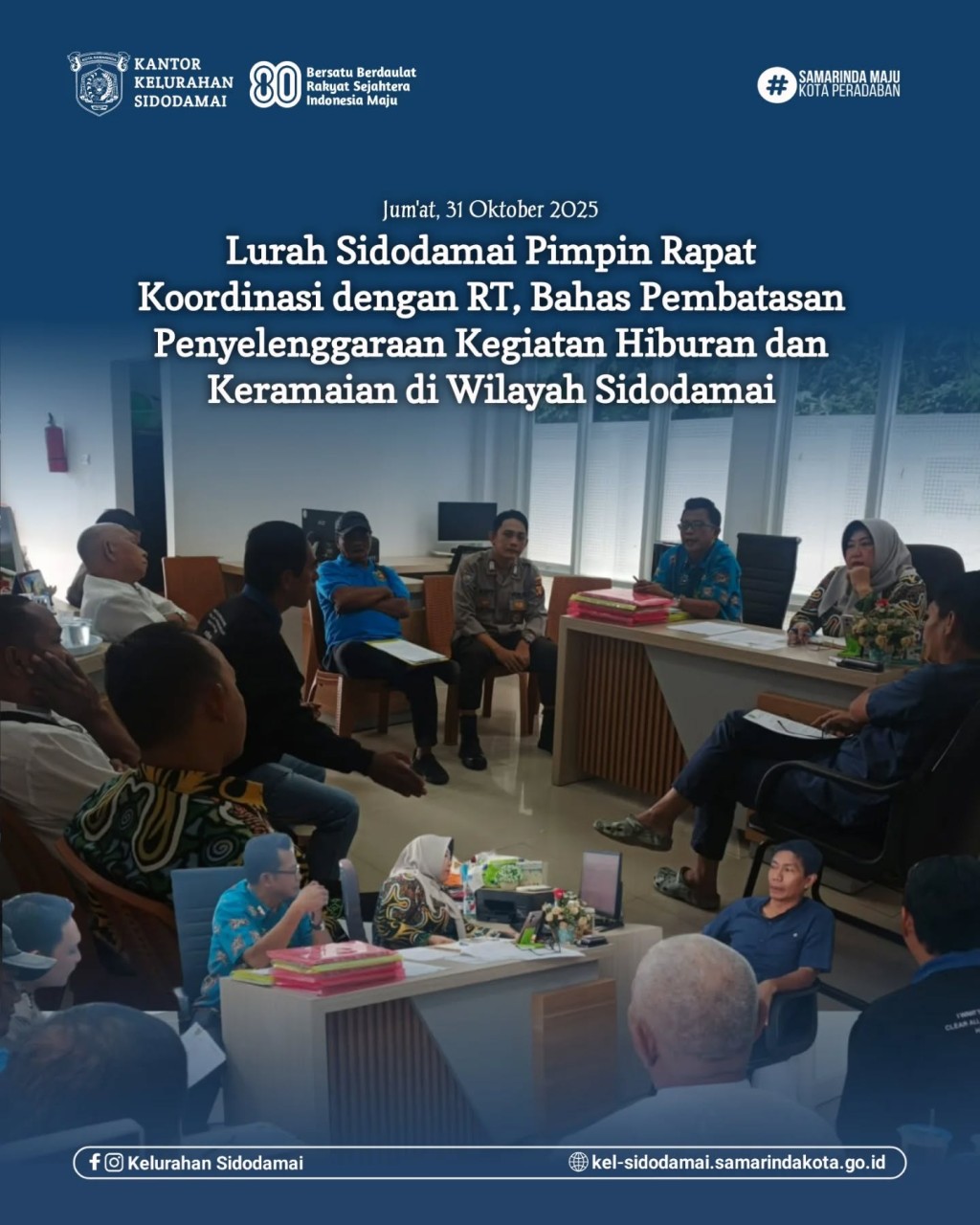 Jaga Ketentraman Lingkungan: Lurah Sidodamai Pimpin Rapat Koordinasi Bersama Ketua RT Bahas Pembatasan Kegiatan Hiburan! 🤝