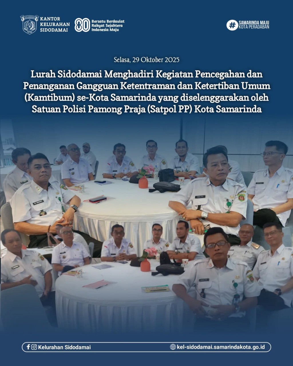 Jaga Ketentraman Umum: Lurah Sidodamai Hadiri Pembekalan Pencegahan Gangguan Kamtibum bersama Satpol PP se-Kota Samarinda! 👮‍♂️🤝