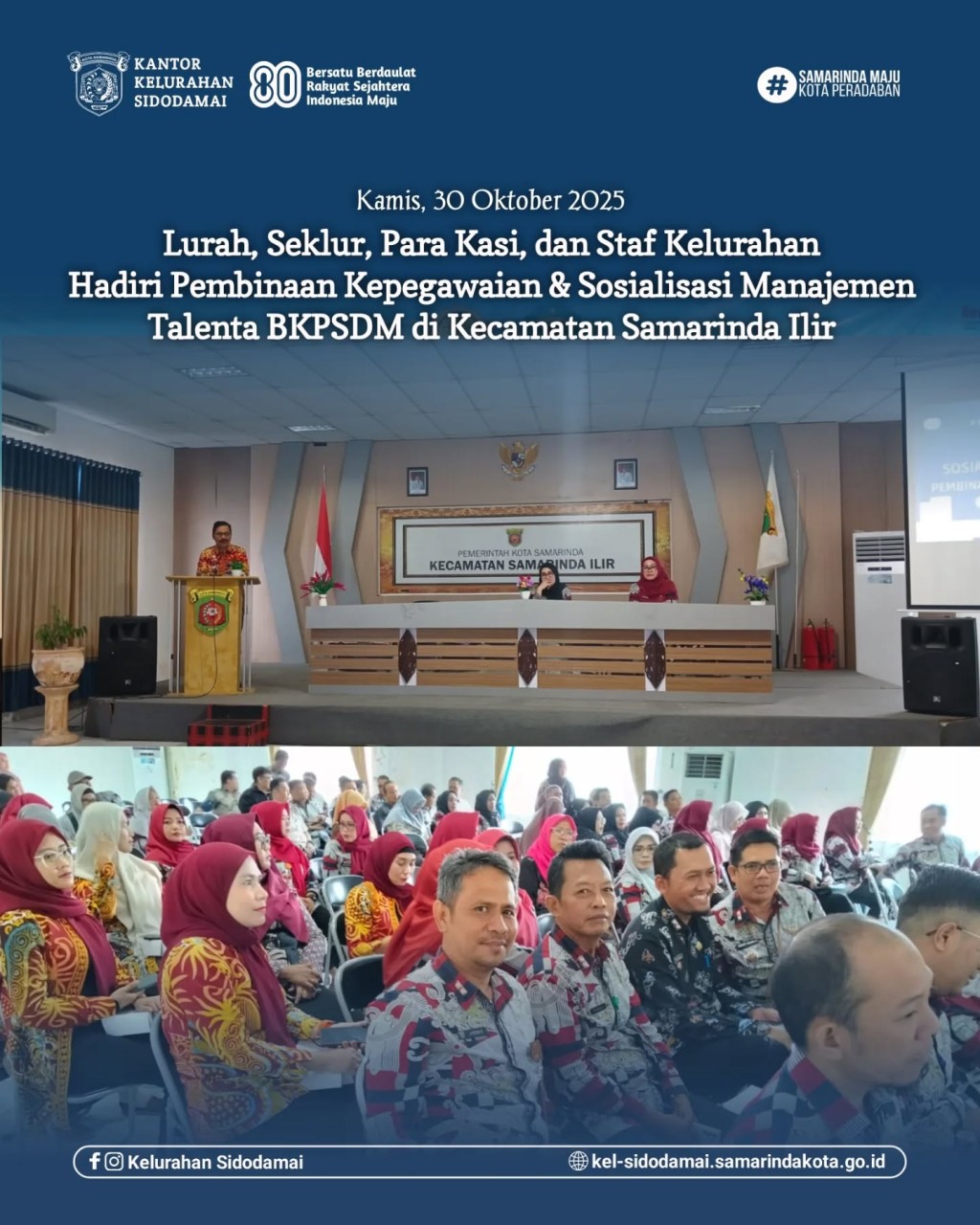 Peningkatan Kualitas SDM: Full Team Kelurahan Sidodamai Ikuti Program SALAM BKPSDM! 🤝