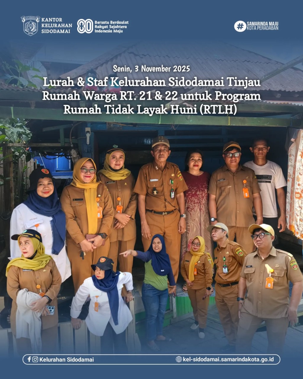 Sidodamai Peduli Warga: Lurah & Jajaran Tinjau Rumah Warga RT. 21 & 22 untuk Program RTLH! 🏡🤝
