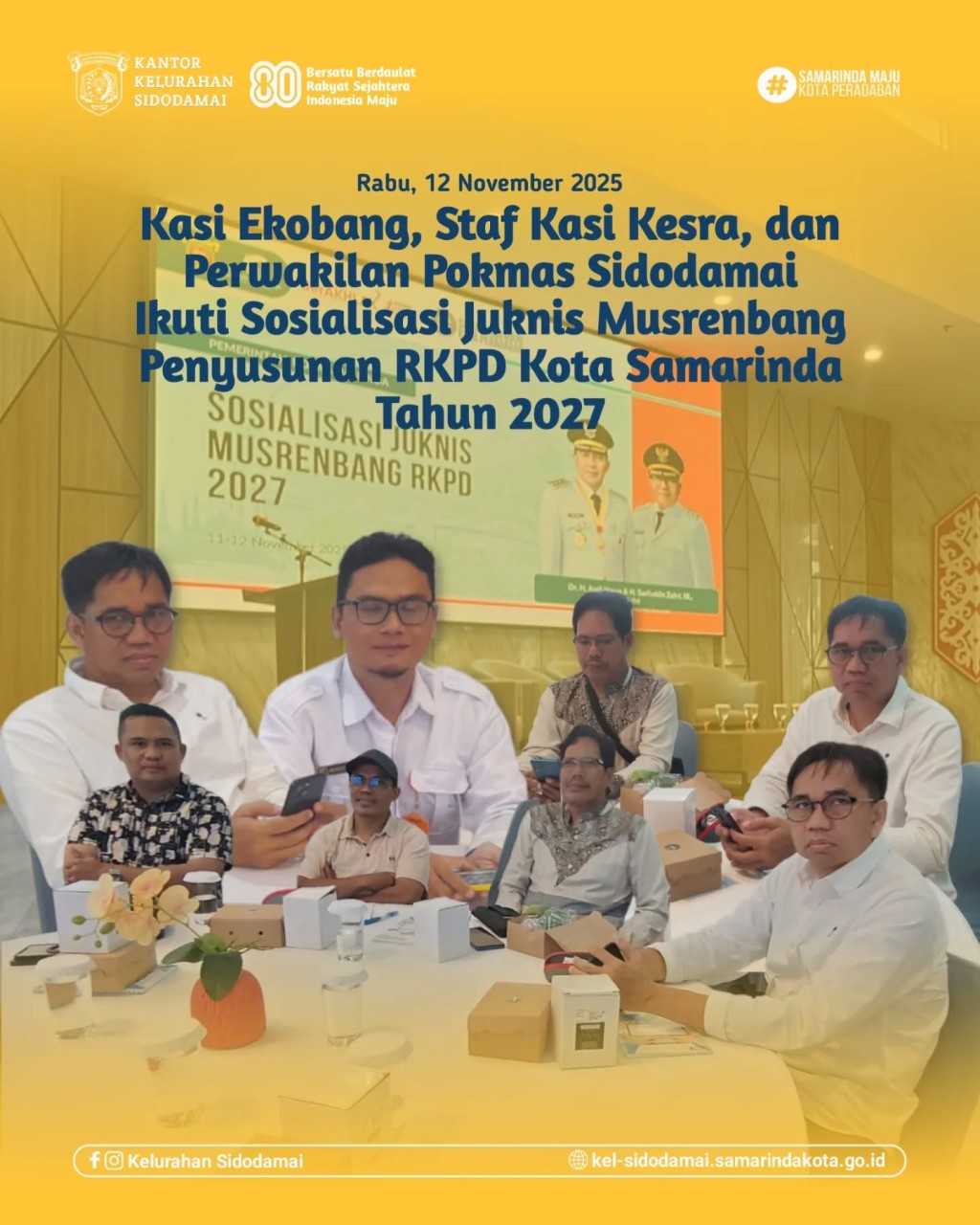 Kelurahan Sidodamai Ikuti Sosialisasi Juknis Musrenbang RKPD Samarinda 2027, Wujudkan Perencanaan Pembangunan Partisipatif