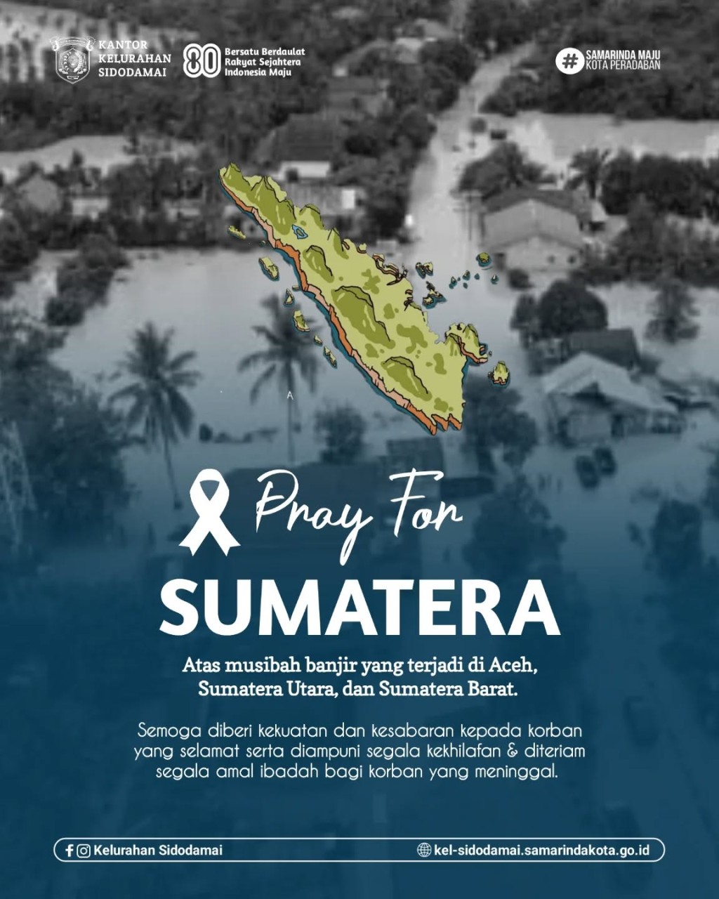Kelurahan Sidodamai Berduka untuk Sumatera 🙏🏽