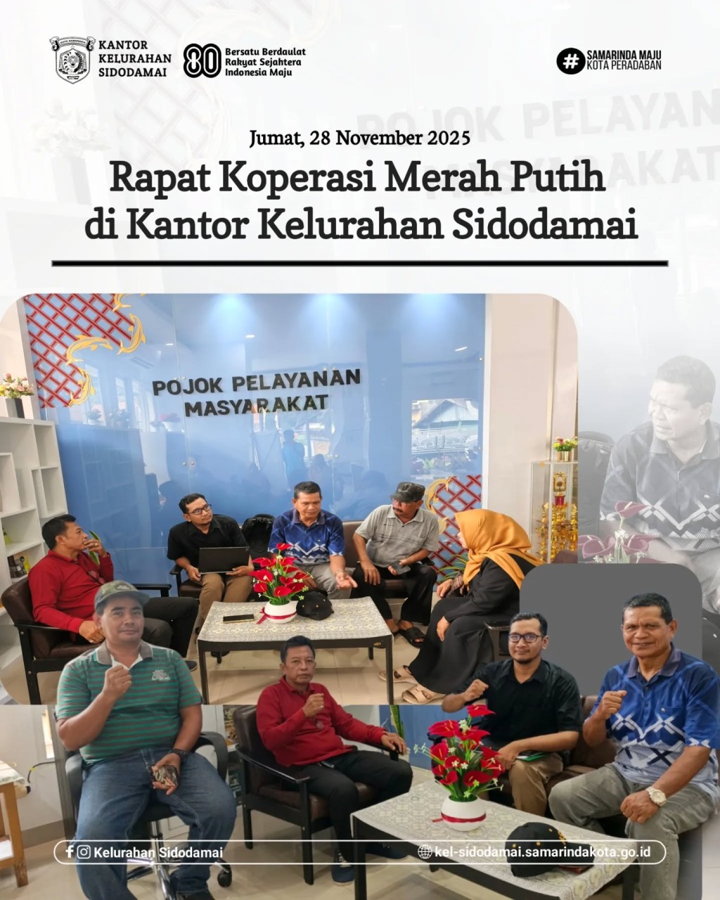 SINERGI PEMERINTAH DAN MASYARAKAT, RAPAT KOPERASI MERAH PUTIH DILAKSANAKAN DI KELURAHAN SIDODAMAI