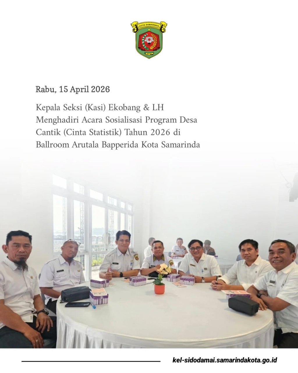 Perkuat Tata Kelola Data, Kasi Ekobang & LH Sidodamai Hadiri Sosialisasi Program Desa Cantik 2026 📊✨