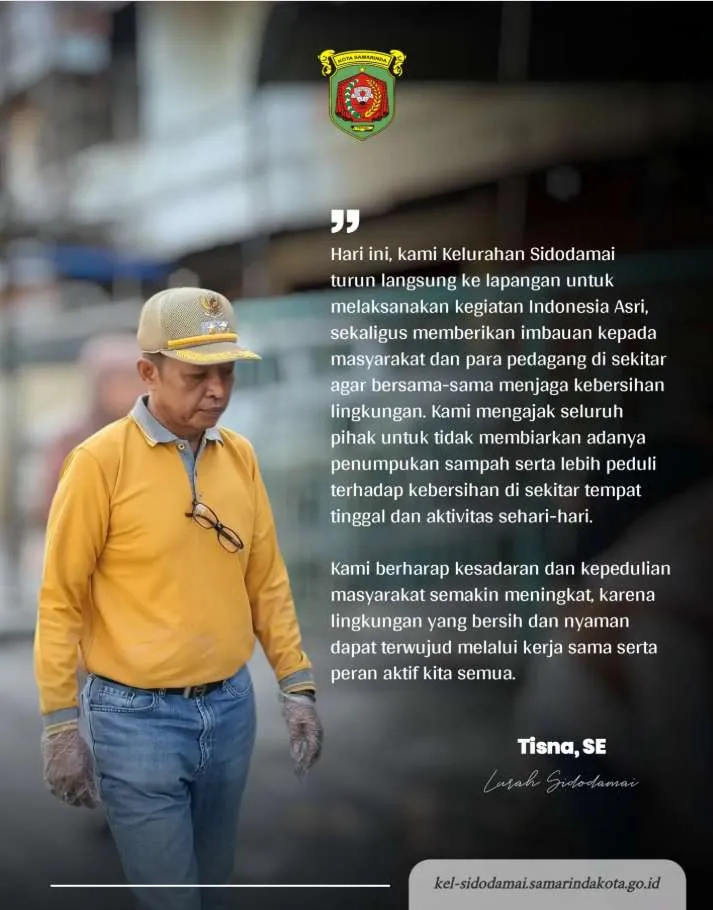 Kerja Bakti Gerakan Indonesia ASRI, Kelurahan Sidodamai Wujudkan Lingkungan Bersih dan Sehat