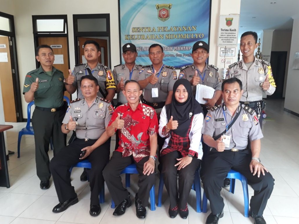 Kunjungan peserta pelatihan IHT ( IN HOUSE TRAINING ) Kerja Sama BAHARKAM POLRI, LEMDIKLAT POLRI, POLDA KALTIM DAN JICA di Kelurahan Sidomulyo