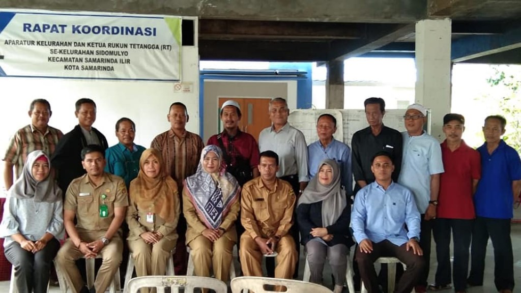 Rapat Koordinasi Lurah bersama Ketua RT se Kelurahan Sidomulyo