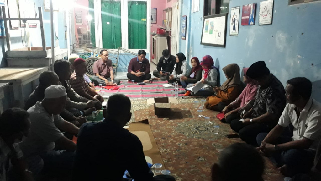 Pemantapan materi dan pendampingan penyusunan RAB Pokmas bertempat di Posyandu Lestari II Sidomulyo