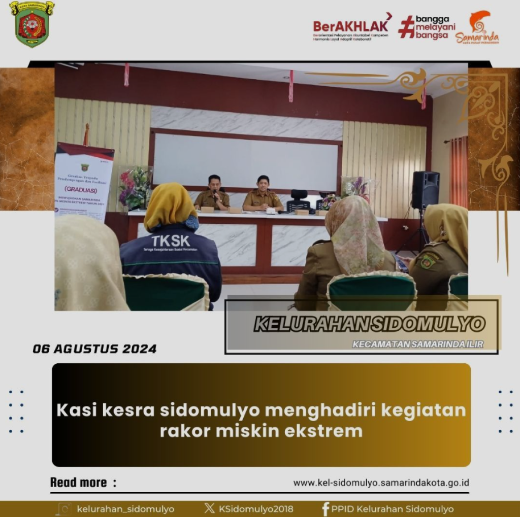kegiatan rakor miskin ekstrem. (06/08/2024)