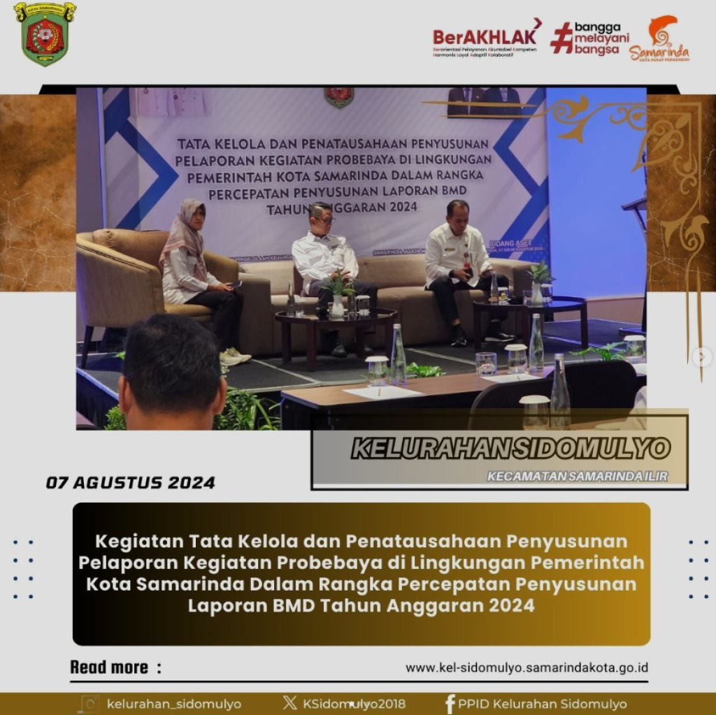 Kegiatan Tata Kelola dan Penatausahaan Penyusunan Pelaporan Kegiatan Probebaya (07/08/2024)