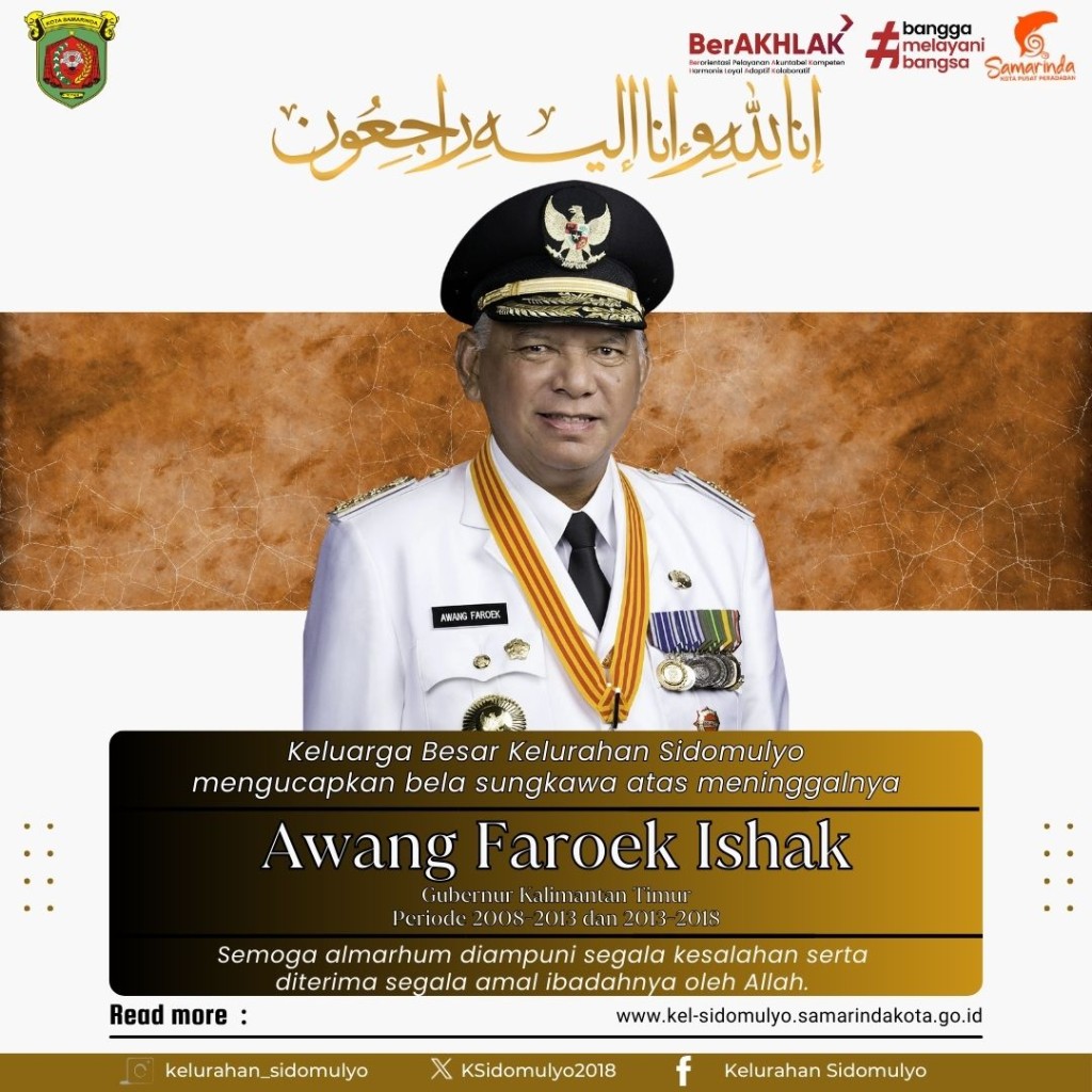 Awang Faroek Ishak, Eks Gubernur Kalimantan Timur telah meninggal dunia (23/12/2024)