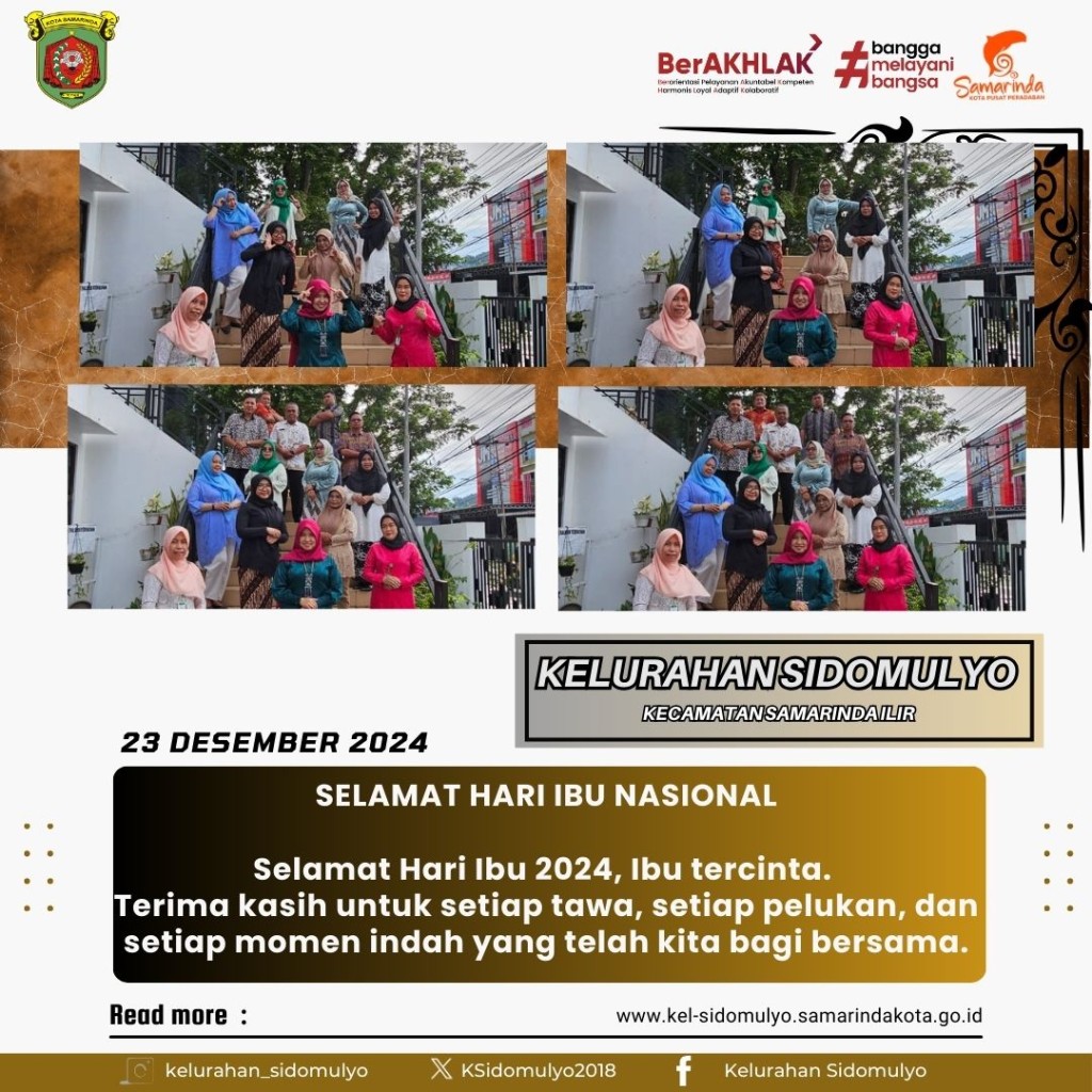 Selamat Hari Ibu Nasional ke-69 2024 (23/12/2024)