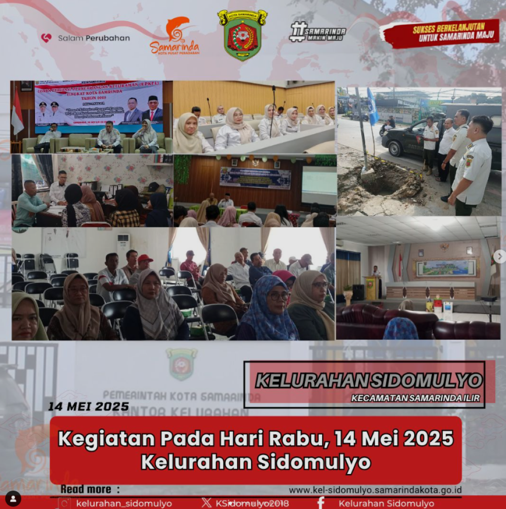 Beberapa Kegiatan Pada Hari Rabu, 14 Mei 2025