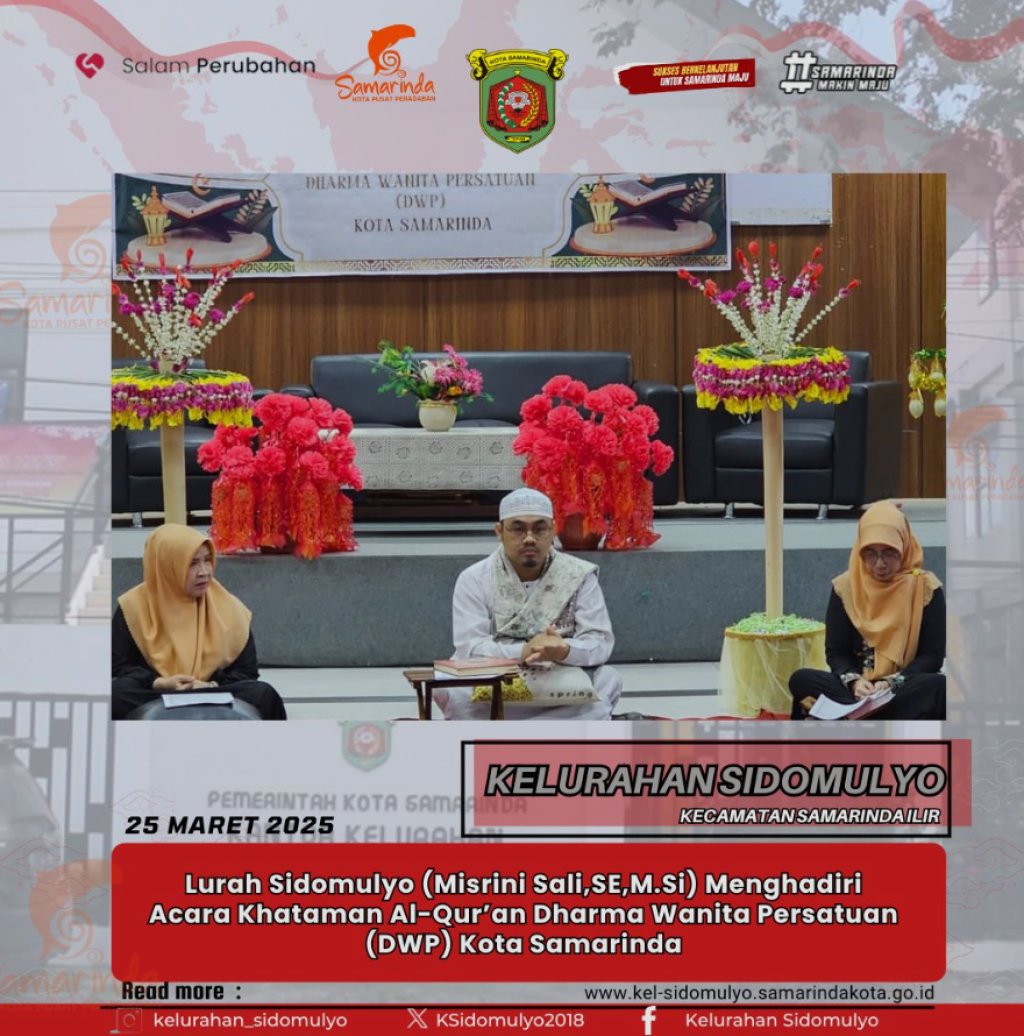 Kegiatan Acara Khataman Al-Qur’an Dharma Wanita Persatuan (DWP) Kota Samarinda (25/03/2025)